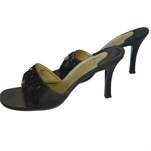 SOLD Chinese Laundry Y2K Black Kitten Heels with Sequins size 9